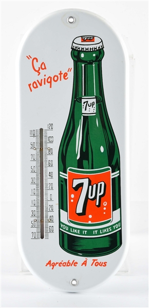 FOREIGN 7UP THERMOMETER SIGN.