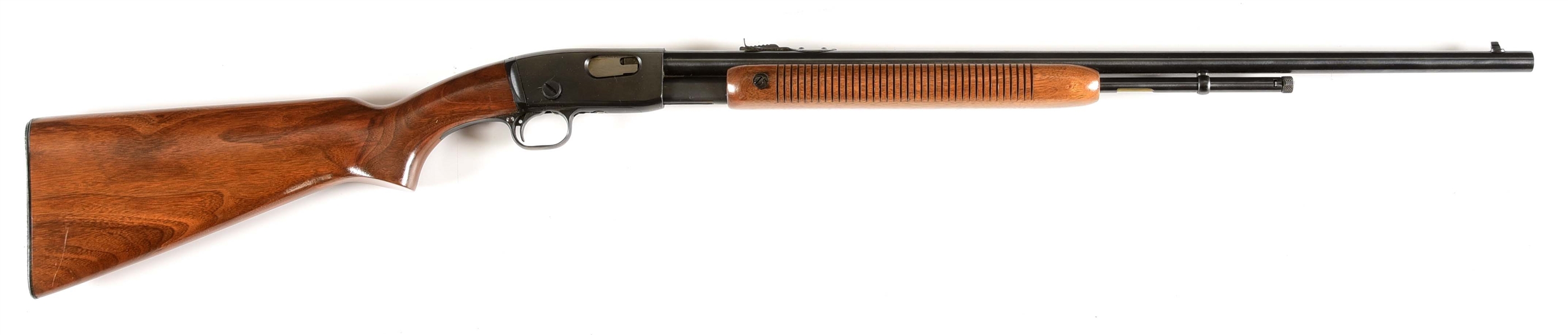 (C) REMINGTON MODEL 121 FIELDMASTER SLIDE ACTION RIFLE.