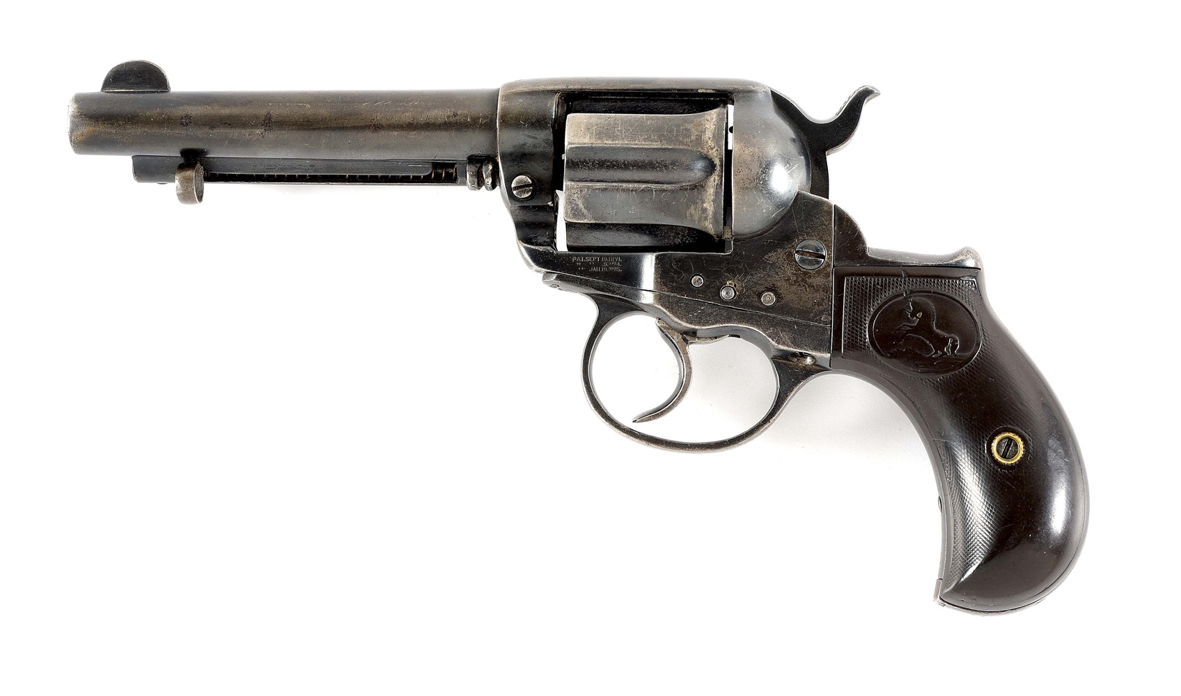 (C) COLT MODEL 1877 "THUNDERER" DOUBLE ACTION REVOLVER WITH FACTORY LETTER (1900).