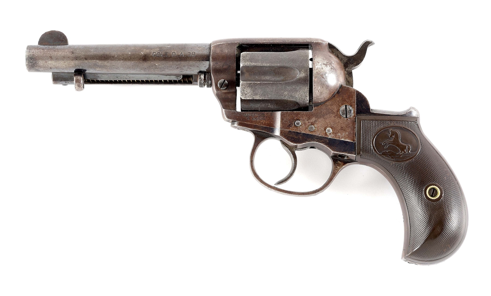 (C) COLT MODEL 1877 "LIGHTNING" DOUBLE ACTION REVOLVER WITH FACTORY LETTER (1905).