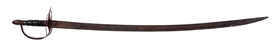 AMERICAN IRON MOUNTED CAVALRY SABER WITH PIERCED HEART.