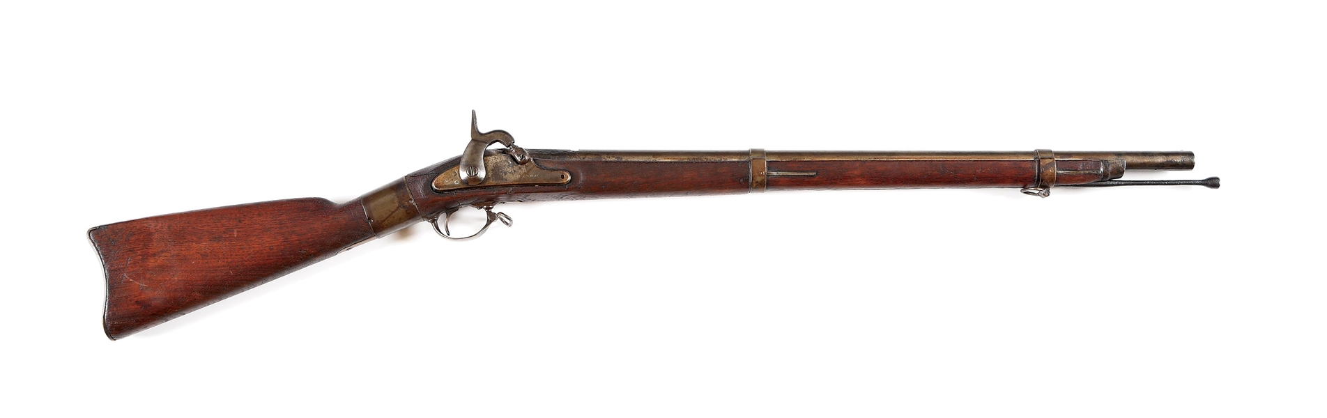 (A) IDENTIFIED ALTERED MODEL 1861 SPRINGFIELD MUSKET OWNED BY DENNIS COOKSON.