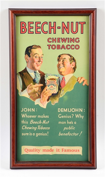 BEECH-NUT CHEWING TOBACCO FRAMED PRINT.