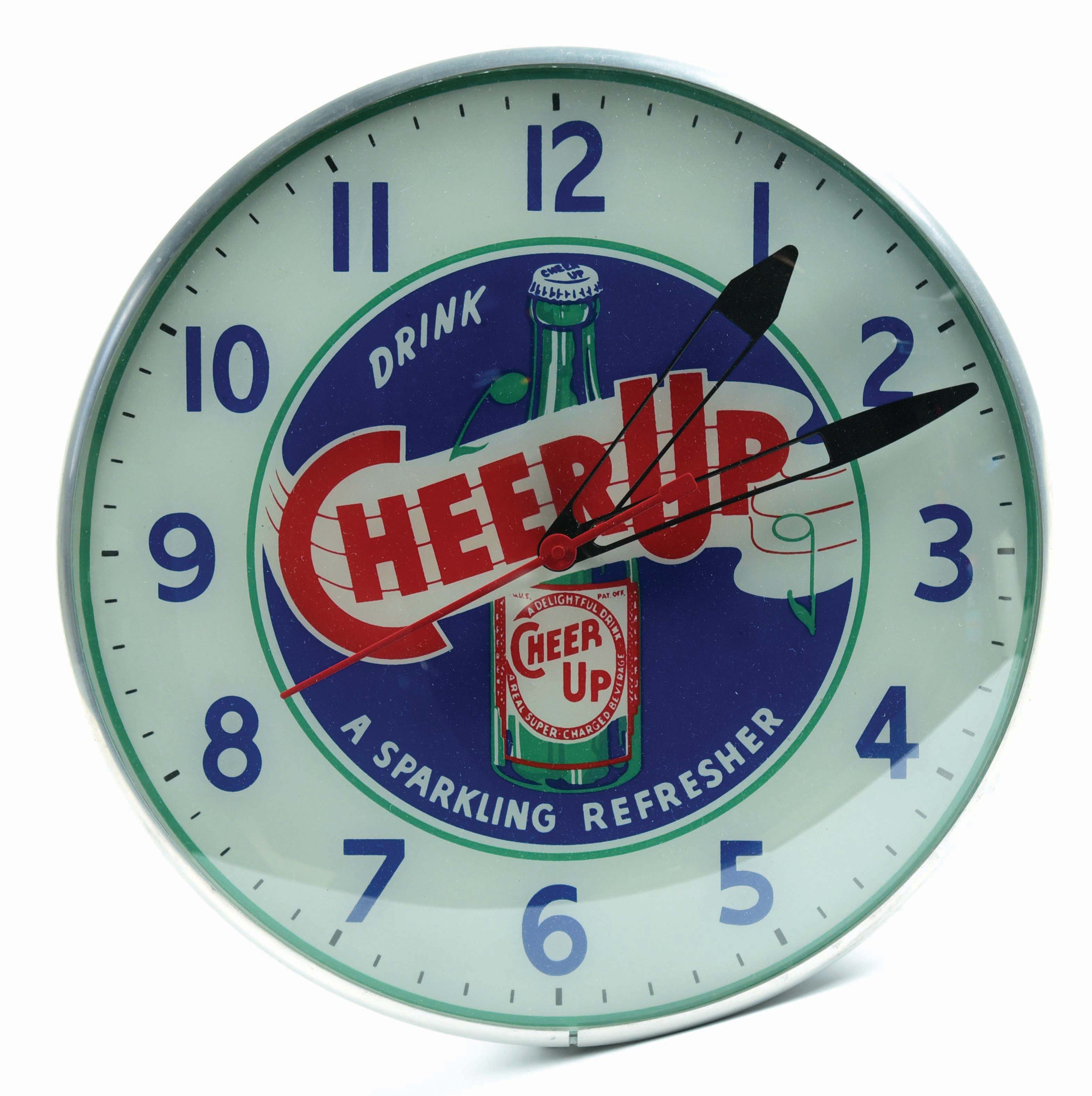 Lot Detail - CHEER UP LIGHT-UP CLOCK.