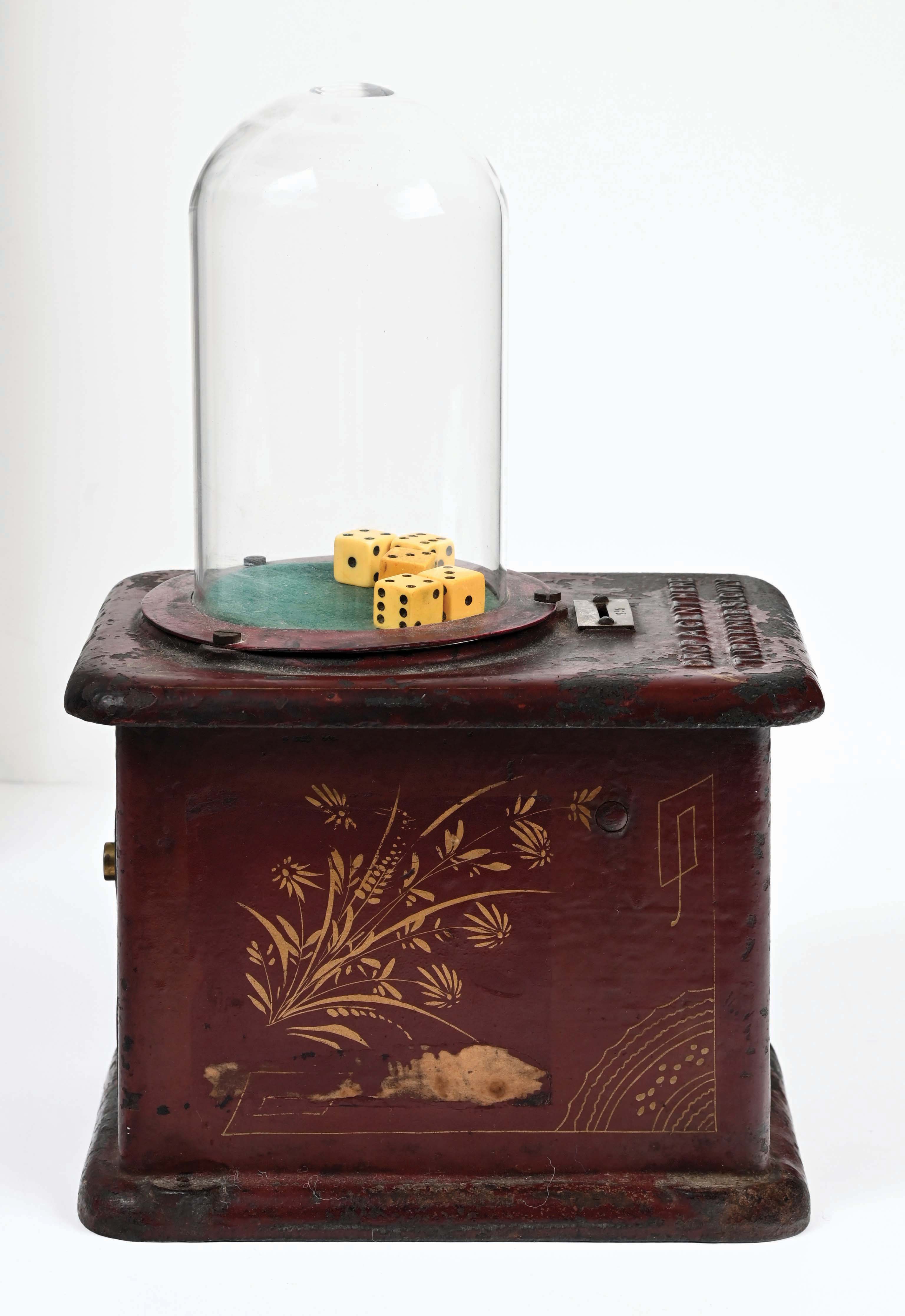 Lot Detail - 1¢ DICE ROLLING MACHINE.