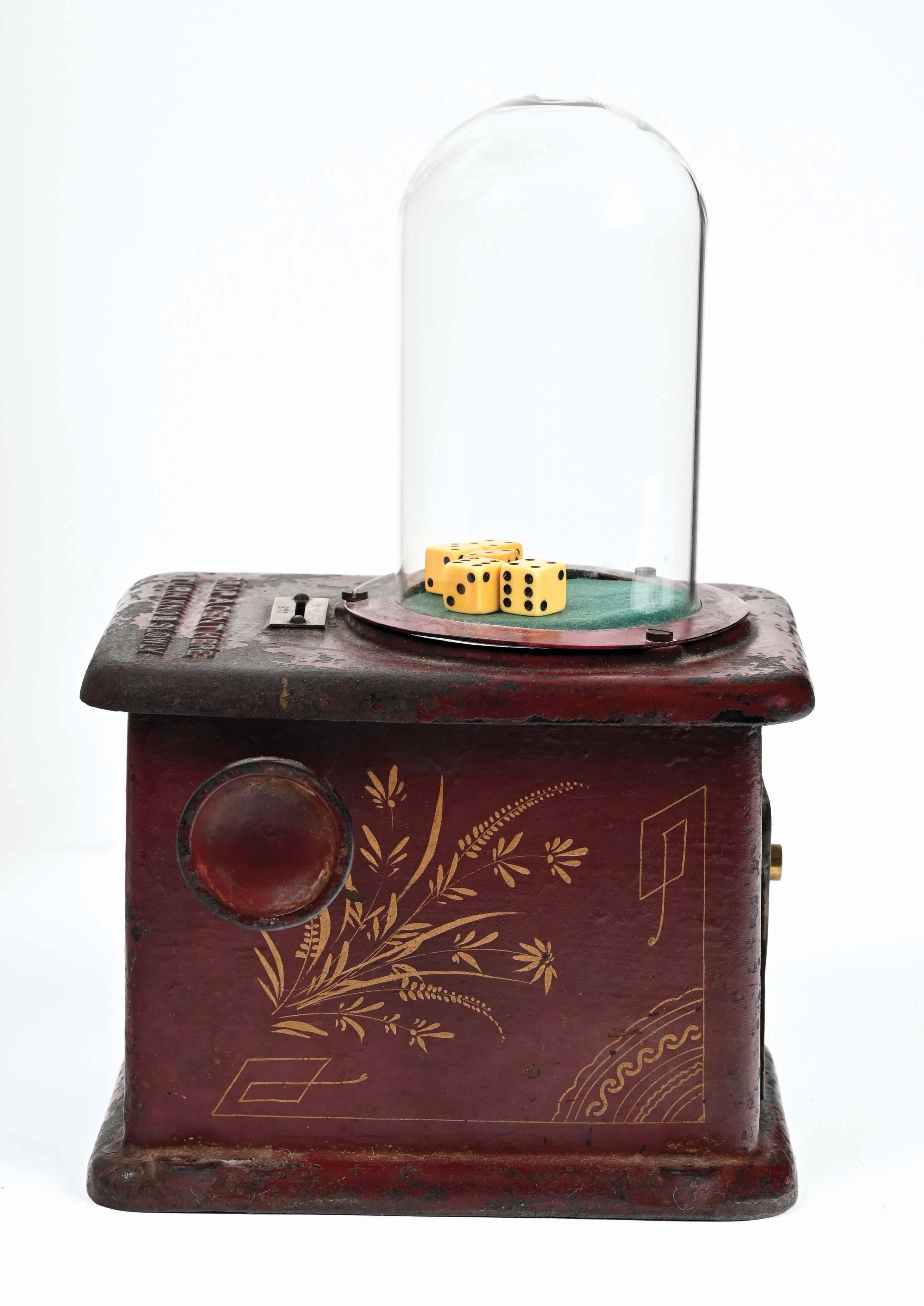 Lot Detail - 1¢ DICE ROLLING MACHINE.