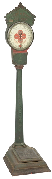 1¢ MILLS NOVELTY CAST IRON PENNY SCALE.