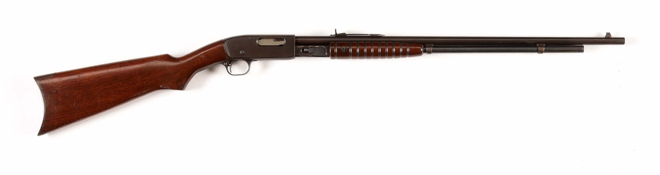 (C) REMINGTON MODEL 25 SLIDE ACTION RIFLE.