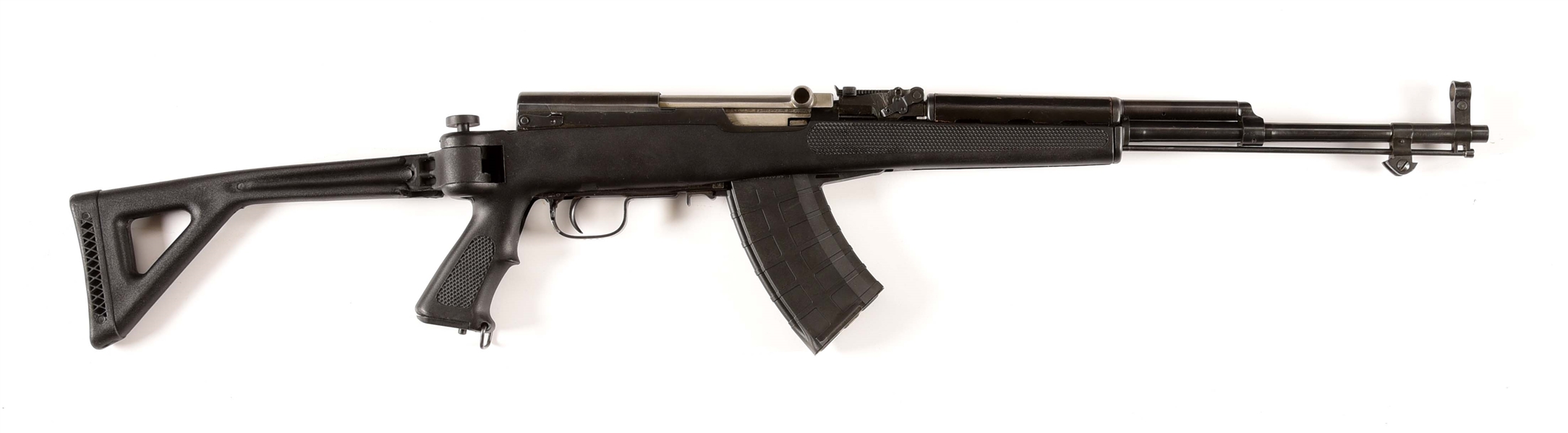 (M) CHINESE FACTORY 0144 TYPE 56 SKS SEMI-AUTOMATIC RIFLE WITH POLYMER STOCK & DETACHABLE MAGAZINE.