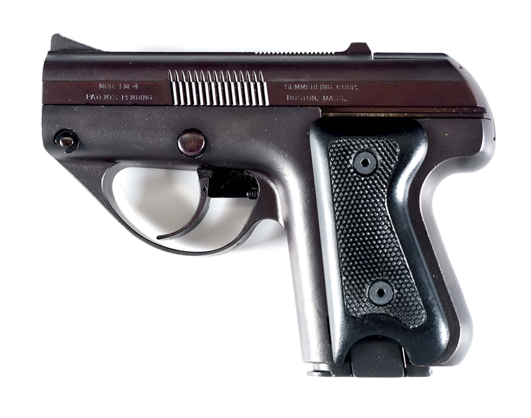 (M) EXTREMELY SCARCE & HIGHLY DESIRABLE SEMMERLING CORP. MODEL LM-4 SEMI-AUTOMATIC PISTOL WITH EXTENSIVE PAPERWORK.