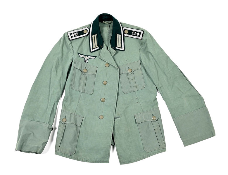 GERMAN WWII HEER OSTFRONT LIGHTWEIGHT NCO TUNIC.