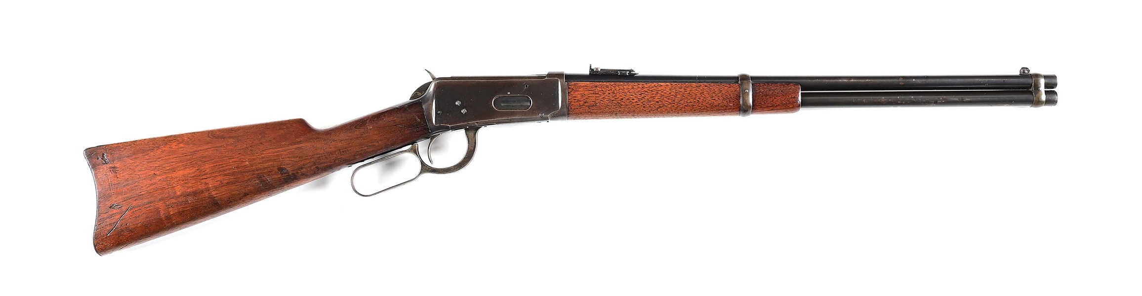 (A) WINCHESTER MODEL 1894 LEVER ACTION SADDLE RING CARBINE.