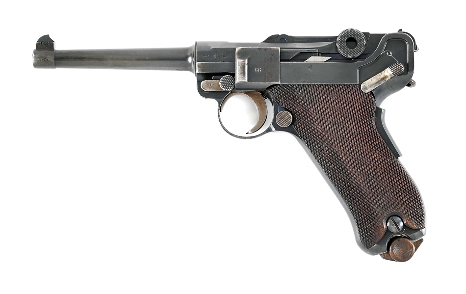 (C) EXTREMELY RARE, HIGH CONDITION, MAUSER PORTUGUESE CONTRACT MODEL 1935/06 "GNR" LUGER SEMI-AUTOMATIC PISTOL.
