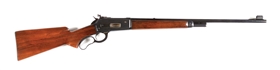 (C) WINCHESTER MODEL 71 .348 W.C.F. LEVER ACTION RIFLE WITH BOX OF AMMUNITION (1937).