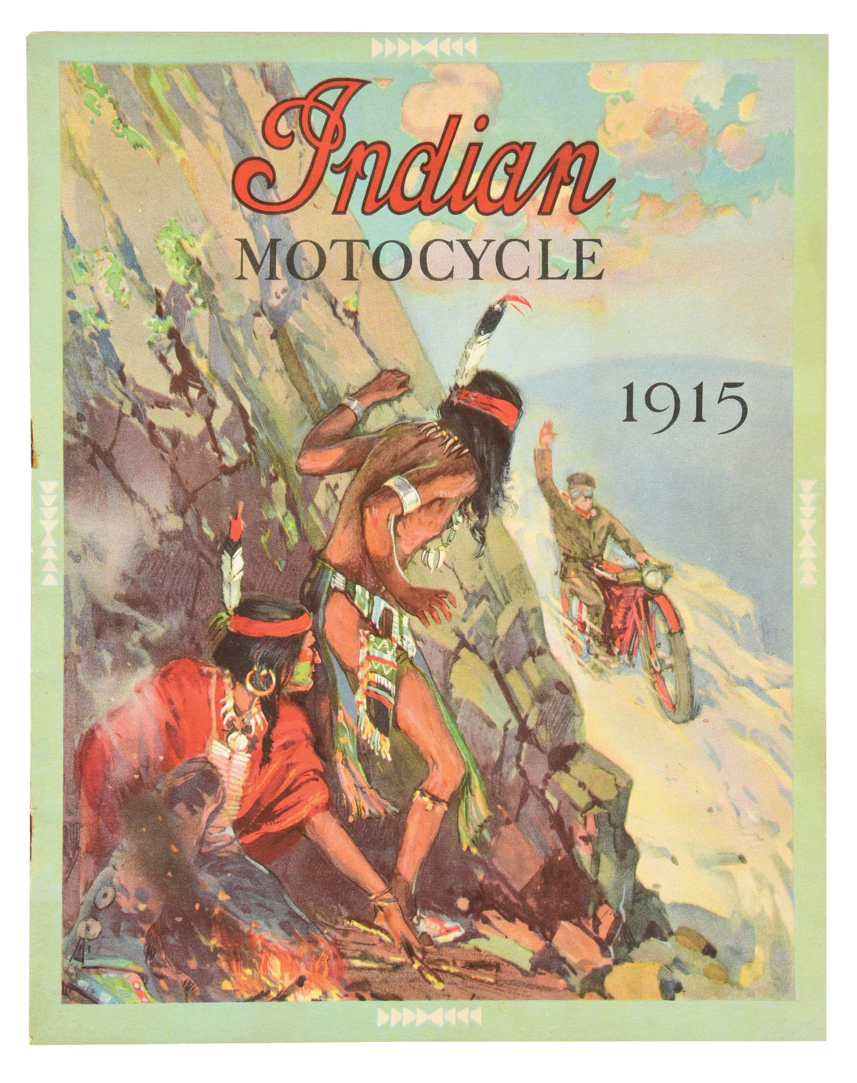 Lot Detail - ORIGINAL 1915 INDIAN MOTORCYCLE ILLUSTRATED CATALOG.