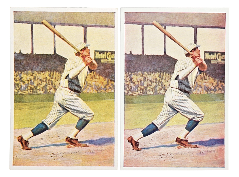LOT OF 2: GERMAN SANELLA BABE RUTH SPORTS CARDS