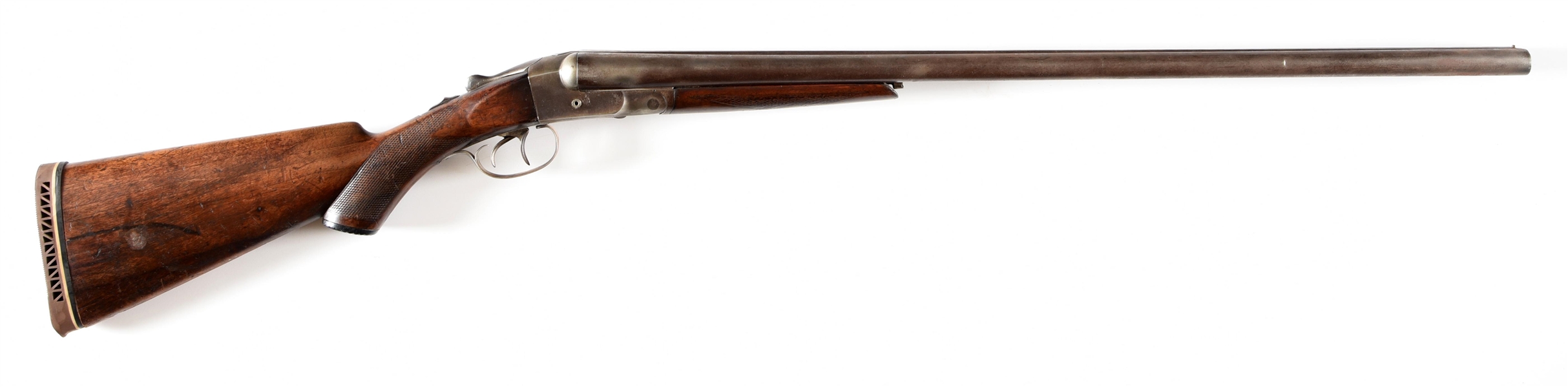 (C) HOPKINS & ALLEN SIDE BY SIDE SHOTGUN.