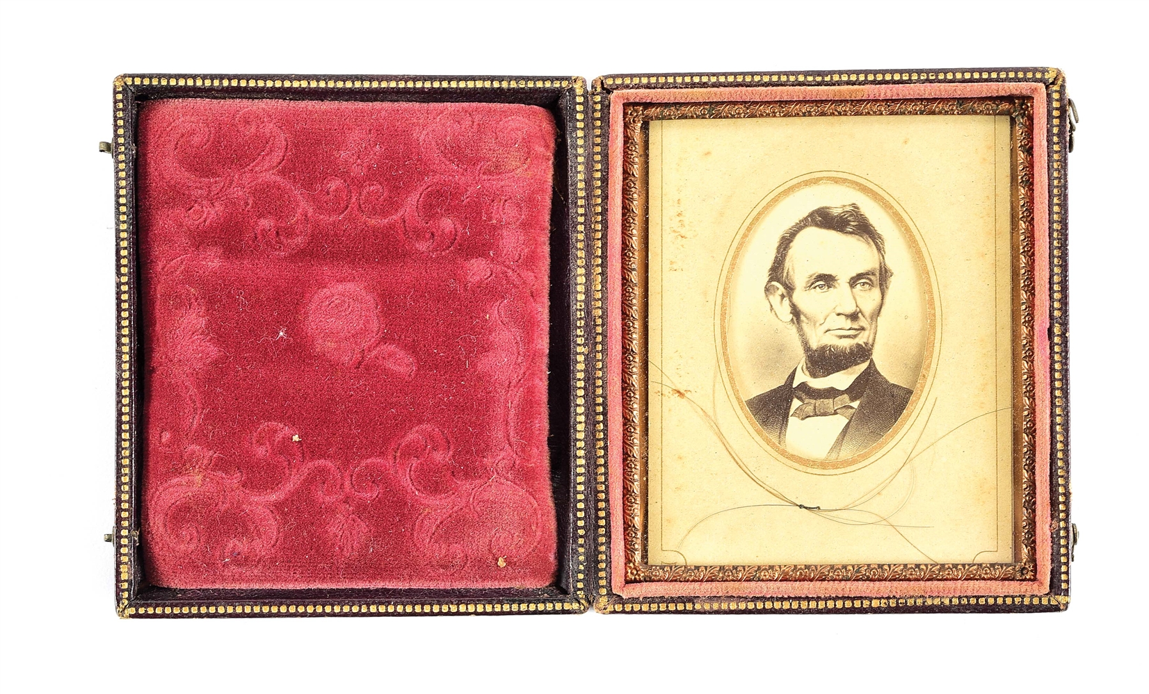 CASED STRANDS OF LINCOLN’S HAIR: EX. LATTIMER COLLECTION.