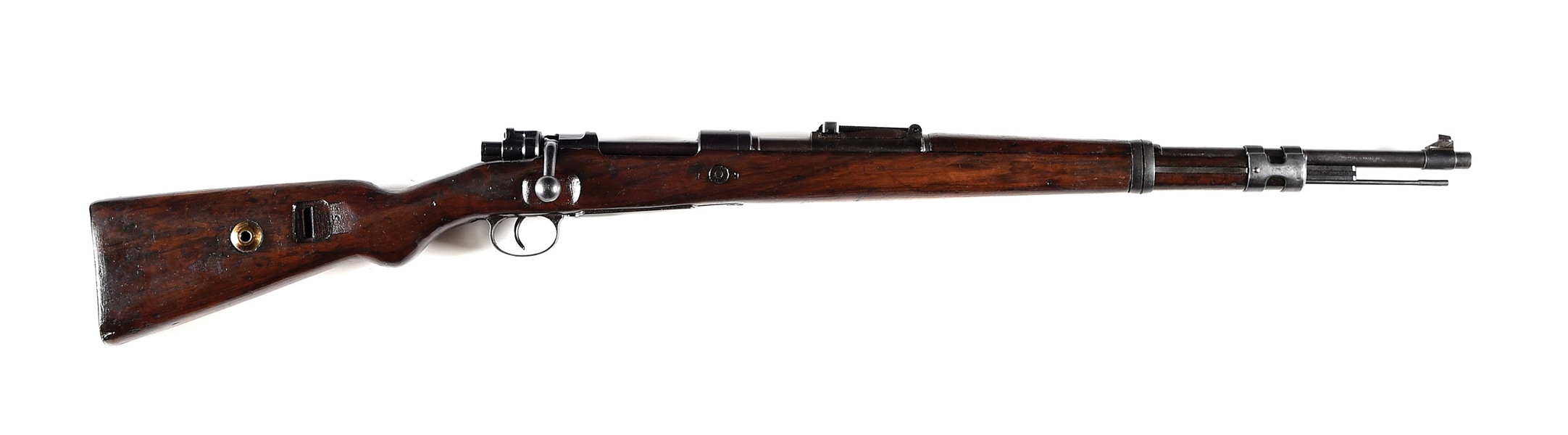 (C) RUSSIAN CAPTURED GERMAN WORLD WAR II STEYR SS CONTRACT SINGLE RUNE K98K BOLT ACTION RIFLE.