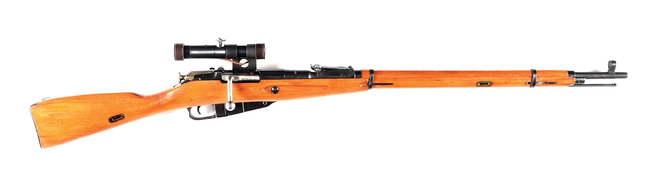 (C) IMPORTER ASSEMBLED RUSSIAN IZHEVSK 91/30 PU BOLT ACTION SNIPER RIFLE.