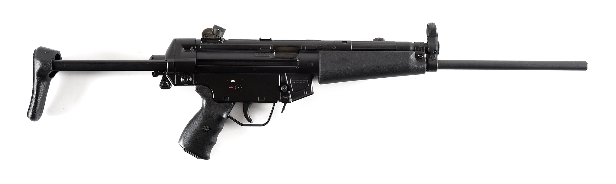 (M) HIGH CONDITION, AND ALWAYS DESIRABLE HECKLER & KOCH MP5 SEMI-AUTOMATIC CARBINE WITH BOX.