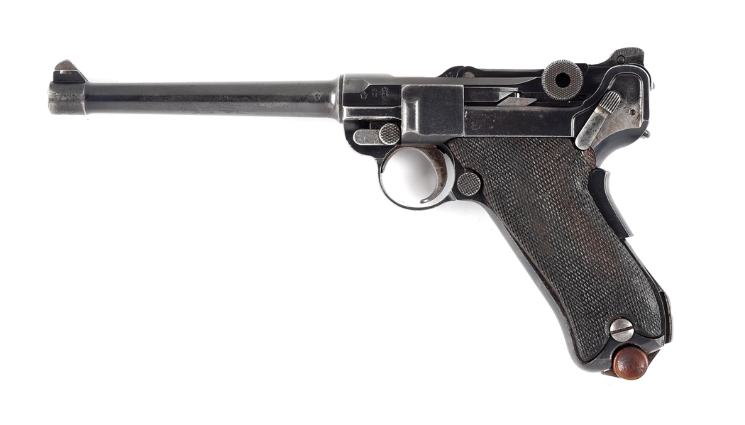 (C) UNIT MARKED IMPERIAL GERMAN DWM MODEL 1906 NAVY LUGER FIRST ISSUE ALTERED SEMI-AUTOMATIC PISTOL.