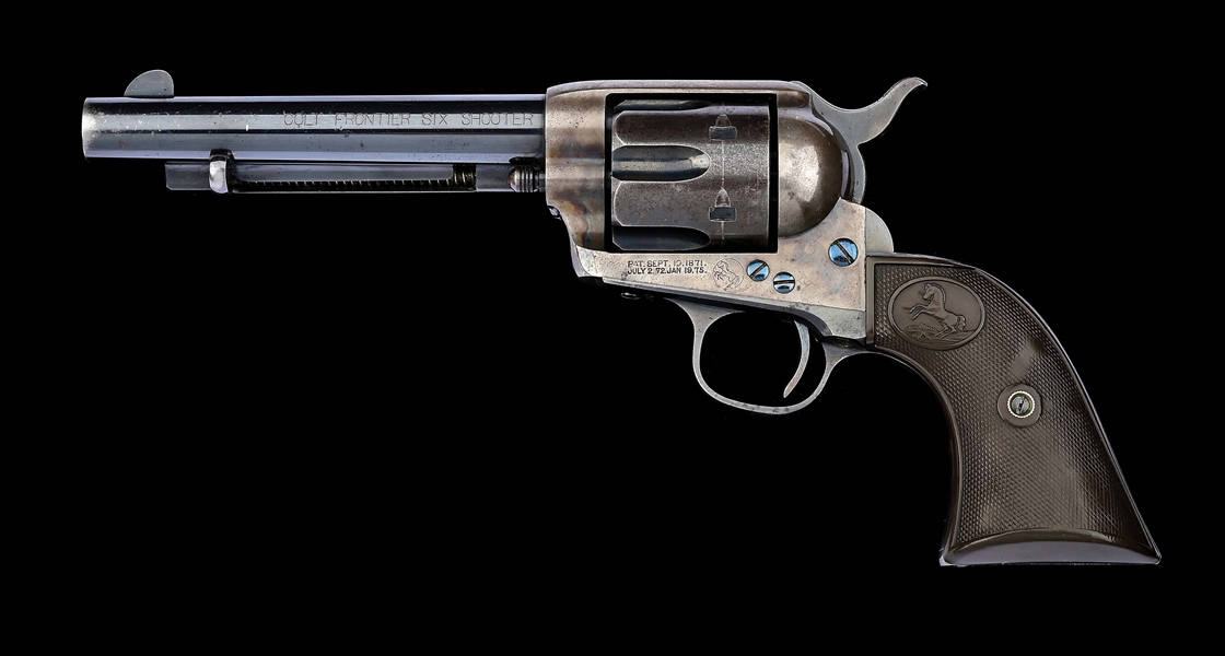 (A) ANTIQUE COLT SINGLE ACTION ARMY FRONTIER SIX SHOOTER SINGLE ACTION REVOLVER, SHIPPED TO COLTS SAN FRANCISCO AGENCY (1893).