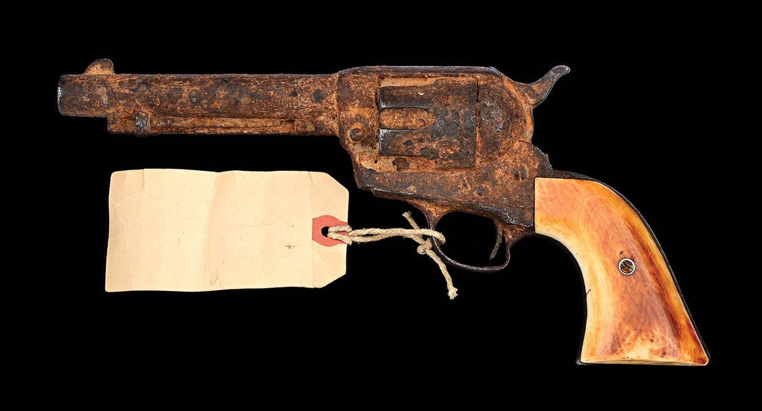 (A) COLT SINGLE ACTION ARMY WITH PROVENANCE TO THE JOHNSON COUNTY WAR.