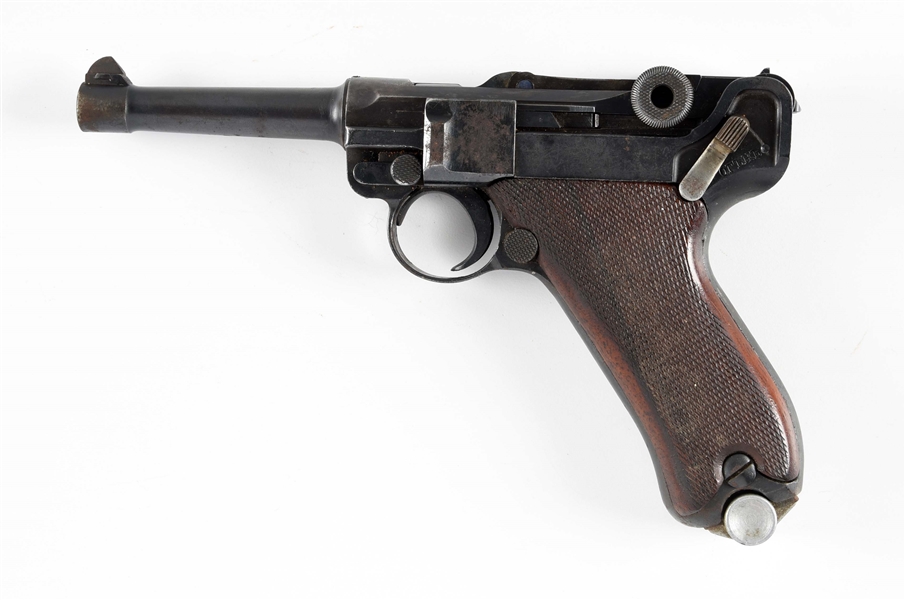 (C) 1908 BULGARIAN LUGER SEMI AUTOMATIC PISTOL.