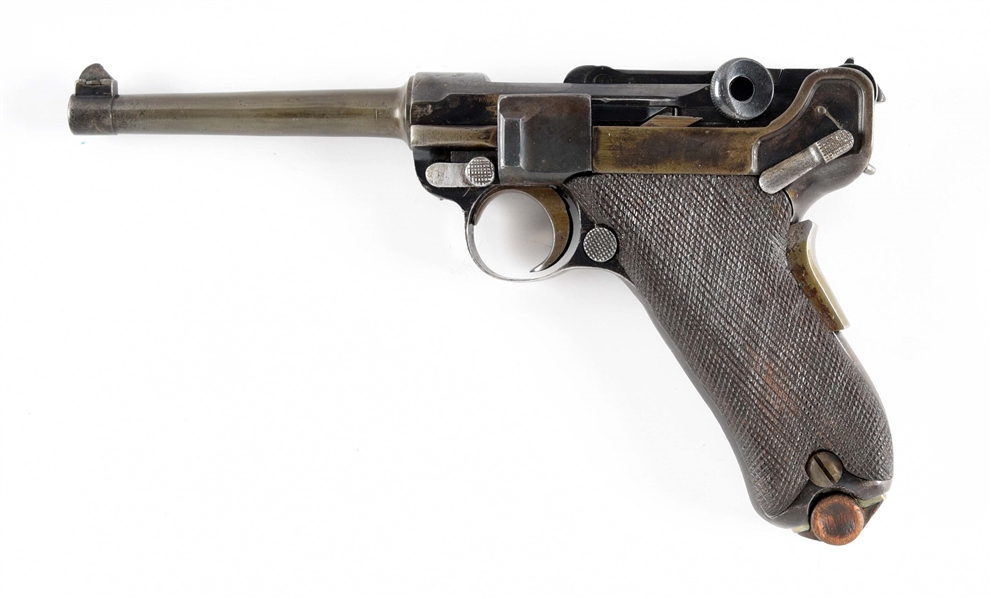 (C) DWM MODEL 1900 LUGER SEMI AUTOMATIC PISTOL.