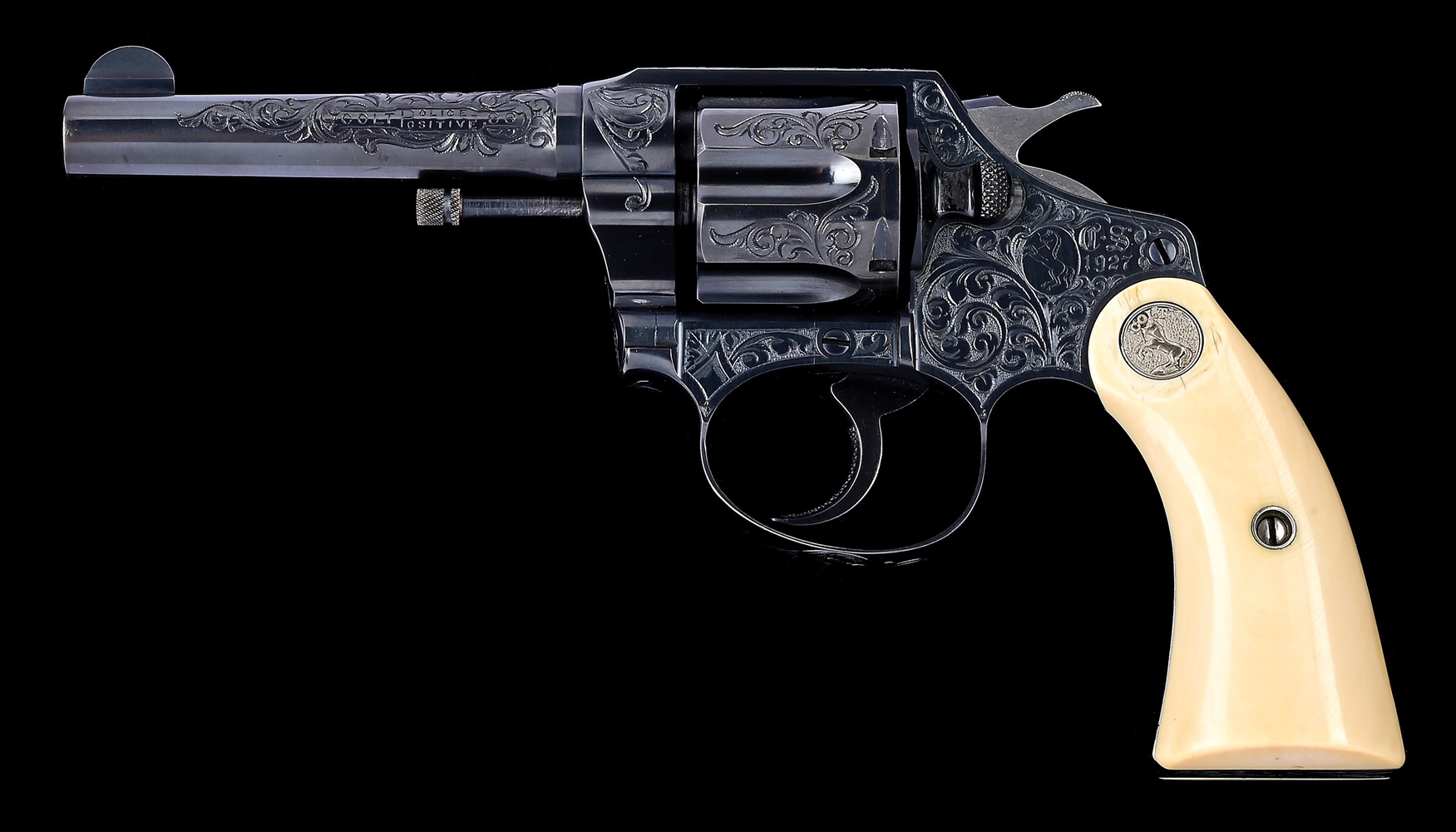 (C) GRADE 2 FACTORY ENGRAVED AND MONOGRAMED COLT POLICE POSITIVE DOUBLE ACTION REVOLVER.