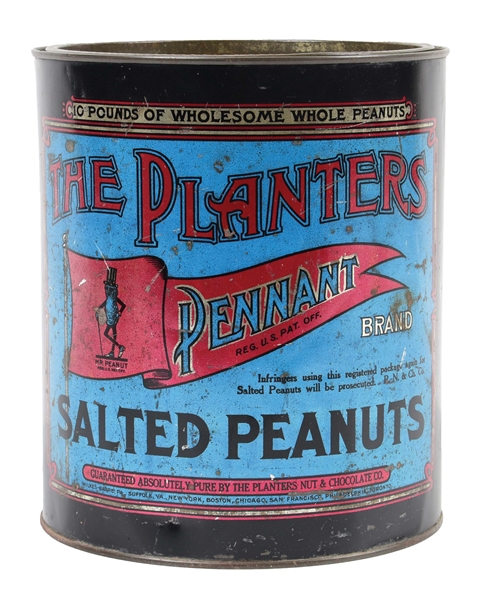 THE PLANTERS SALTED PEANUTS 10 POUND CAN.