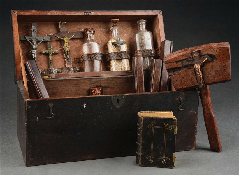 19TH CENTURY EUROPEAN VAMPIRE KILLING KIT.