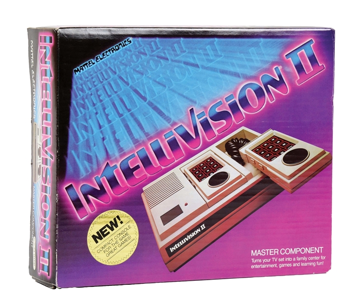 MATTEL INTELLIVISION II VIDEO GAME SYSTEM SEALED IN ORIGINAL BOX.