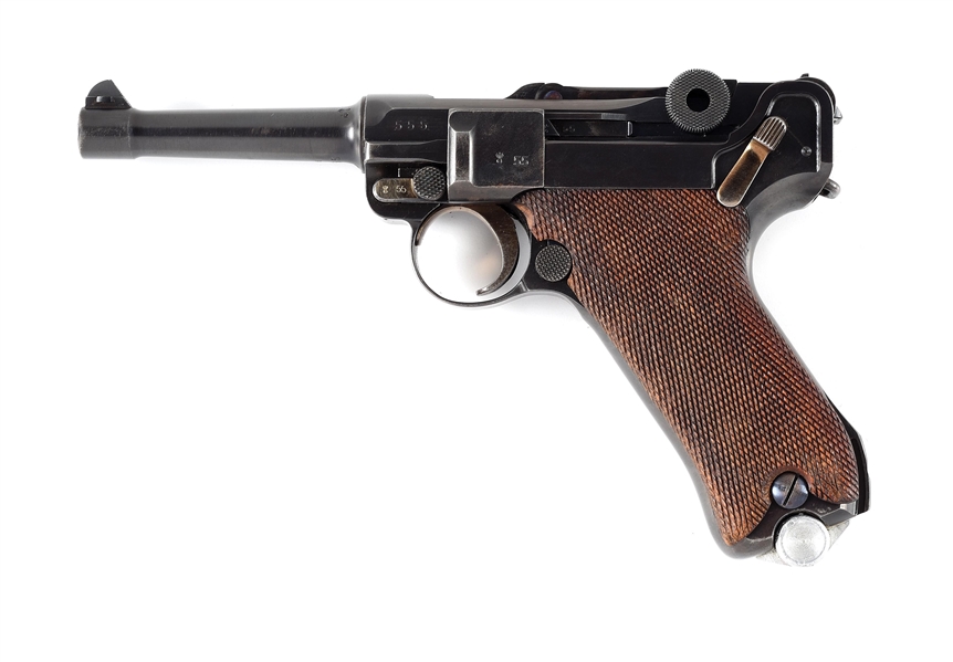 (C) TRULY EXCEPTIONAL GERMAN WEIMAR ERA SIMSON & CO. "A" SUFFIX P.08 LUGER SEMI-AUTOMATIC PISTOL