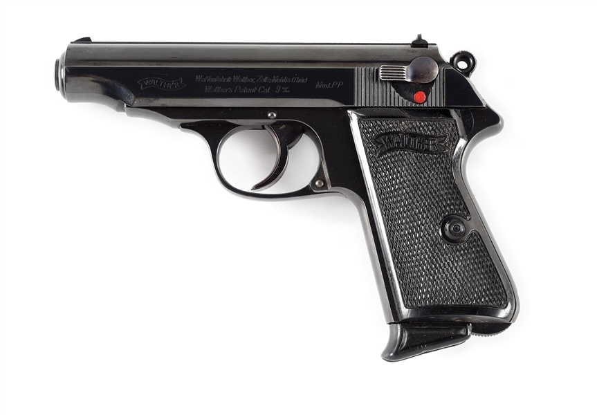 (C) SCARCE & EXTREMELY FINE PRE-WAR WALTHER MODEL PP 9MM KURZ SEMI-AUTOMATIC PISTOL.