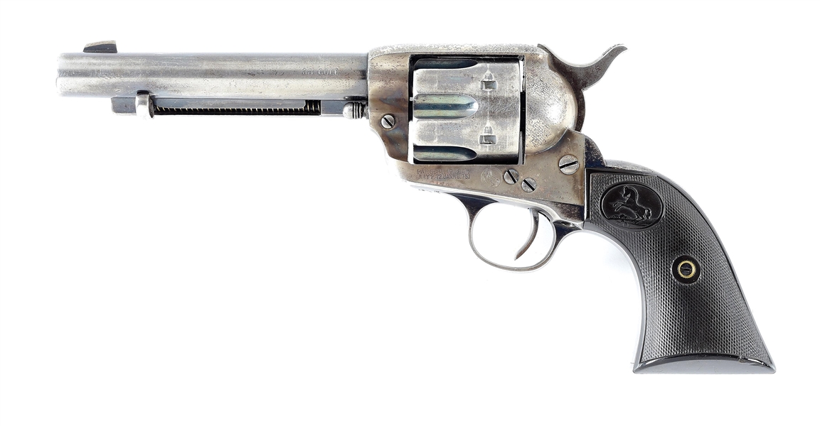 (C) COLT SINGLE ACTION ARMY REVOLVER IN .38 COLT (1900).