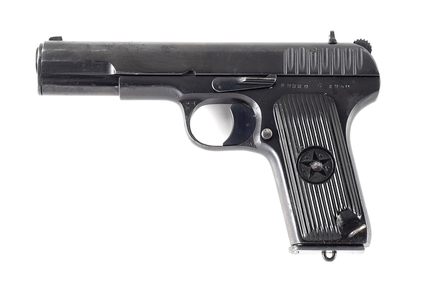 (C) EXTREMELY RARE & ALL MATCHING RUSSIAN WORLD WAR II TULA ARSENAL "1940" DATE TT-33 SEMI-AUTOMATIC PISTOL WITH HOLSTER.
