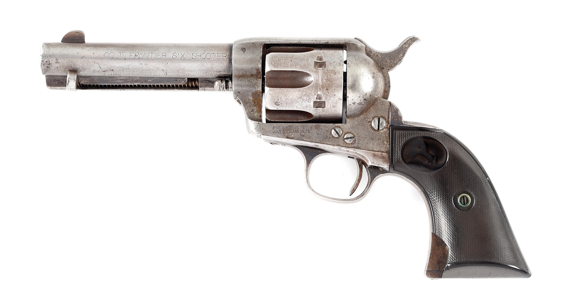 (A) COLT FRONTIER SIX SHOOTER REVOLVER (1894).
