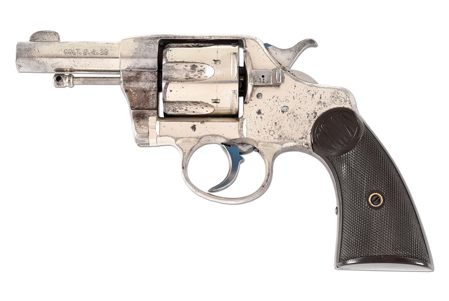 (C) NICKEL PLATED COLT NEW ARMY REVOLVER.