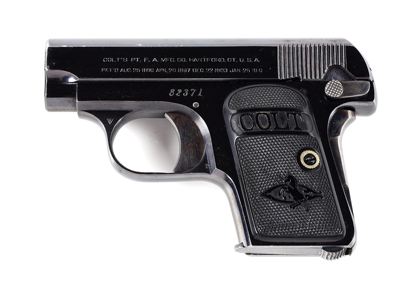 (C) COLT MODEL 1908 VEST POCKET SEMI-AUTOMATIC PISTOL (1913).