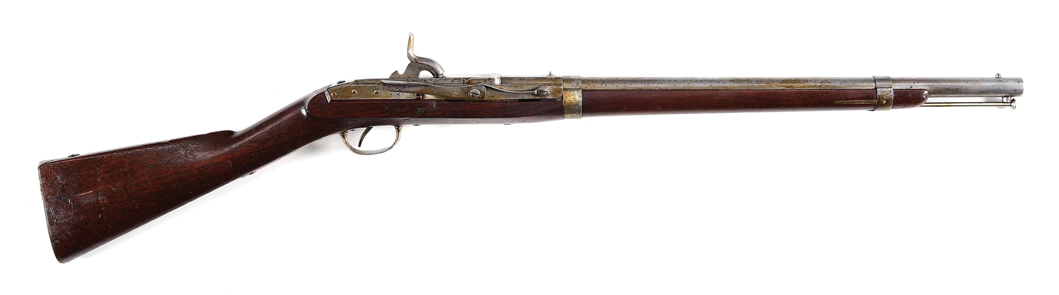 (A) MEXICAN WAR US MODEL 1843 HALL SIDE LEVER PERCUSSION CARBINE.