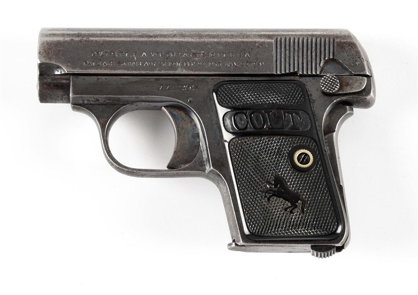 (C) COLT MODEL 1908 VEST POCKET SEMI-AUTOMATIC PISTOL (1914).