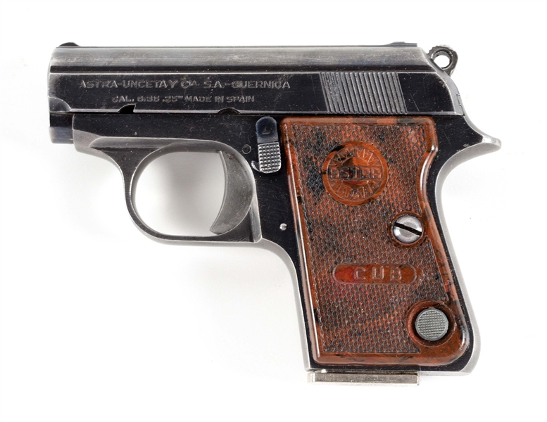 (C) ASTRA CUB .25 ACP SEMI-AUTOMATIC POCKET PISTOL.