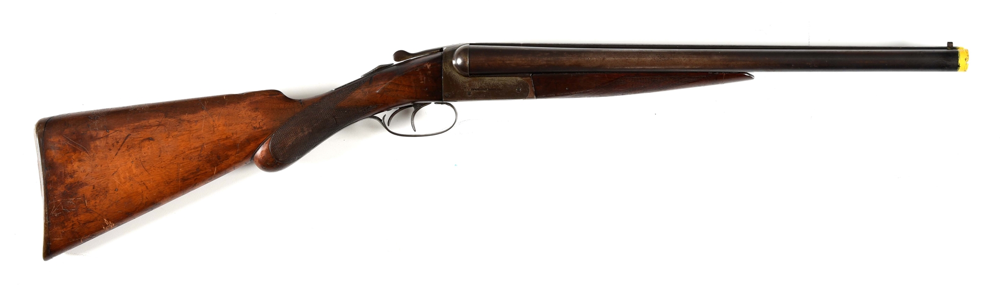 (C) REMINGTON MODEL 1900 SIDE BY SIDE COACH GUN.