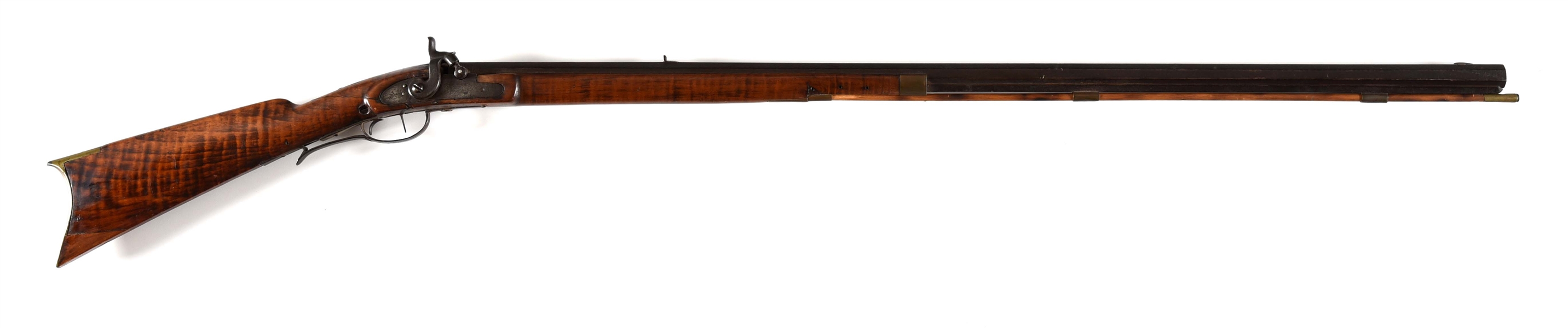 (A) HALF STOCK PERCUSSION RIFLE.