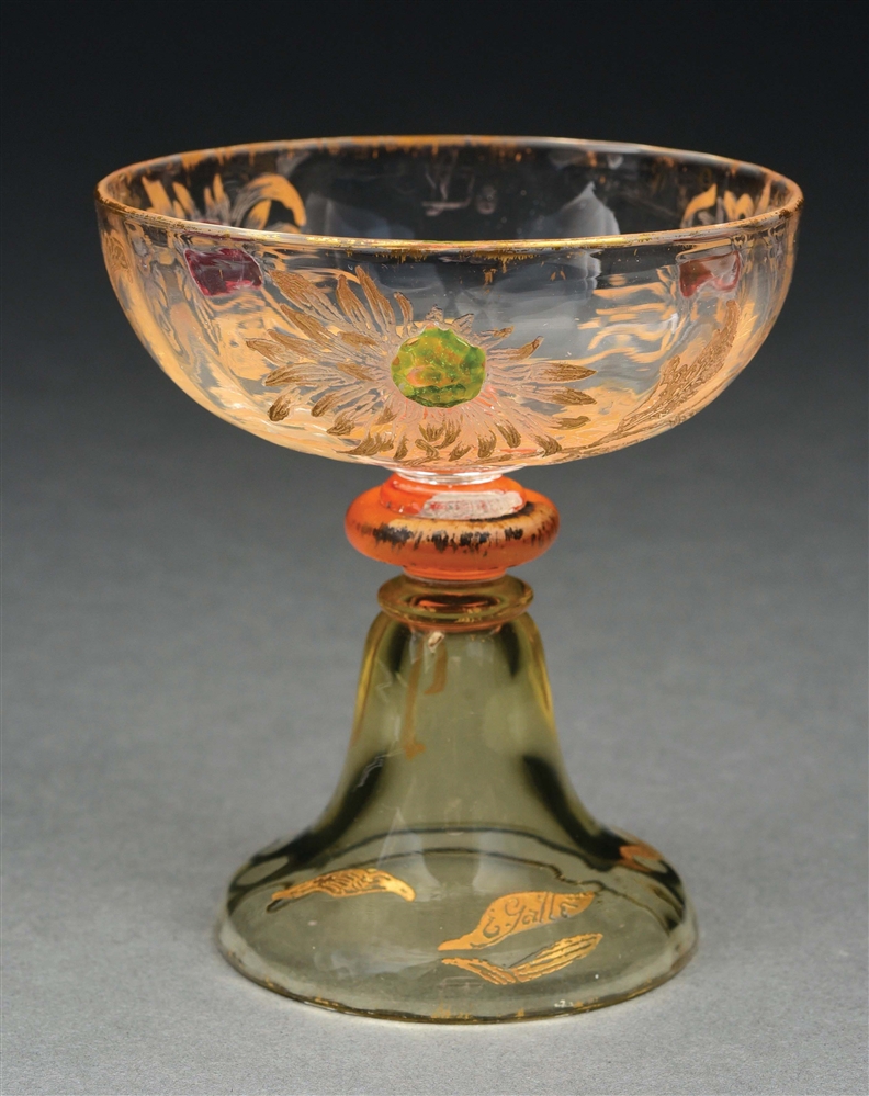 19TH CENTURY GALLÉ CABOCHON CUP.
