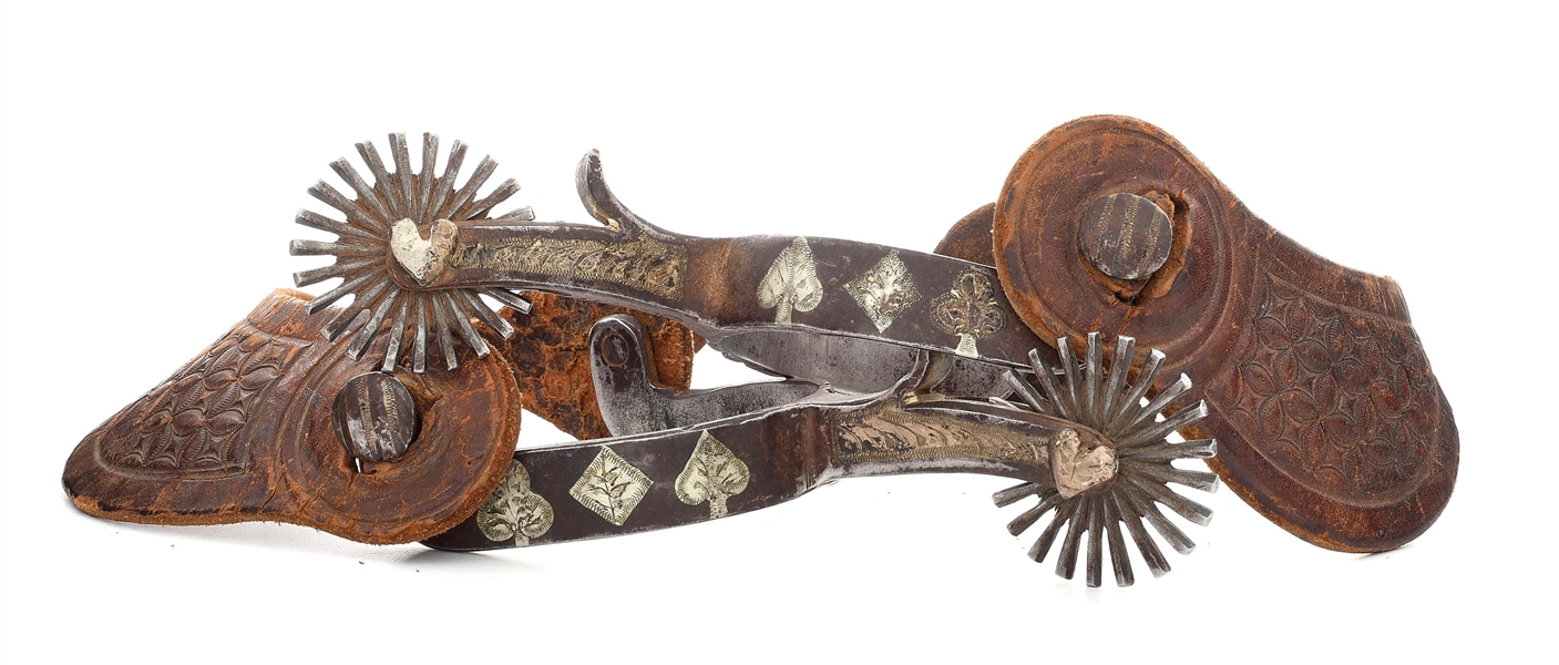 UNUSUAL MARKED TEXAS STYLE SPURS