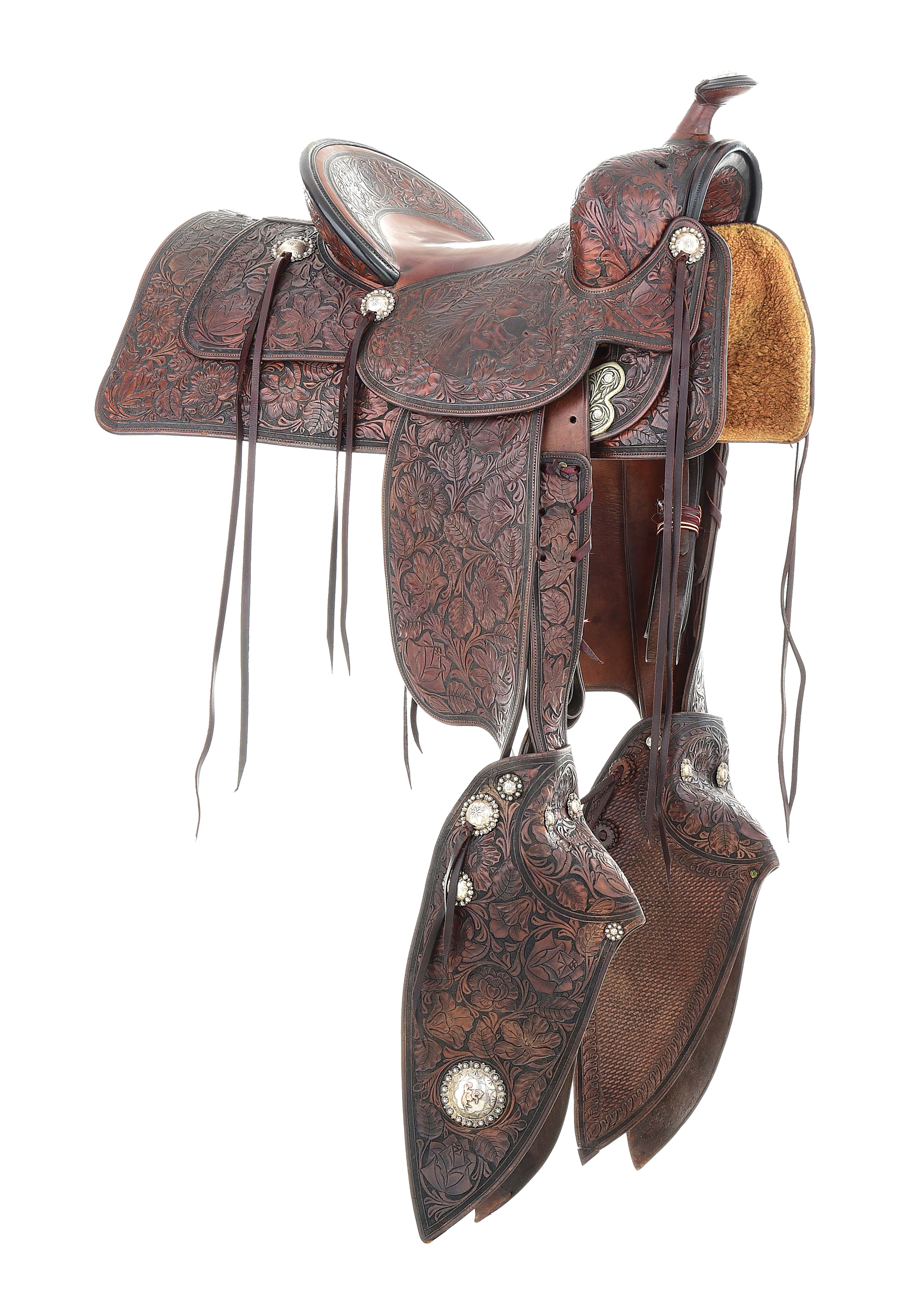 Lot Detail - VISALIA STOCK SADDLE CO. TOOLED SHOW SADDLE