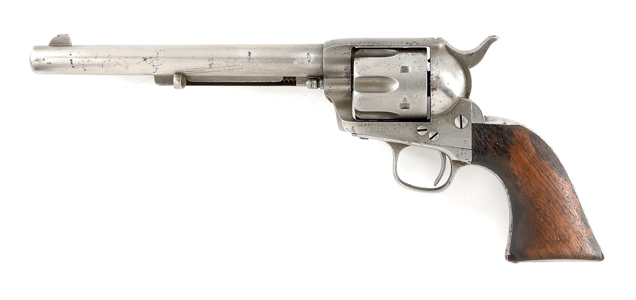 (A) COLT SINGLE ACTION ARMY WITH BLACKPOWDER FRAME (1884).